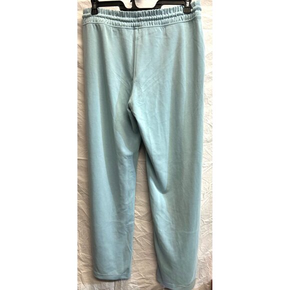 Athleta Womens Large Light Blue Sweatpants Drawstring Waist Slash Pockets - Picture 2 of 4